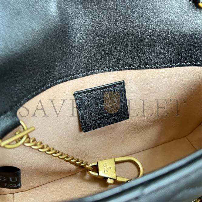 G*u*i marmont matelasse leather super mini bag 476433  (19.5*10.2*5.1cm)